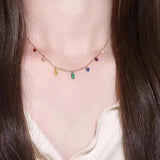 7 COLOUR GEM BRACELET