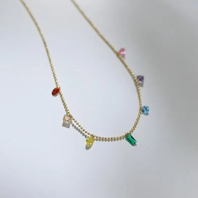 7 COLOUR GEM BRACELET