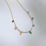 7 COLOUR GEM BRACELET