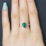 Pear Shape Emerald Ring