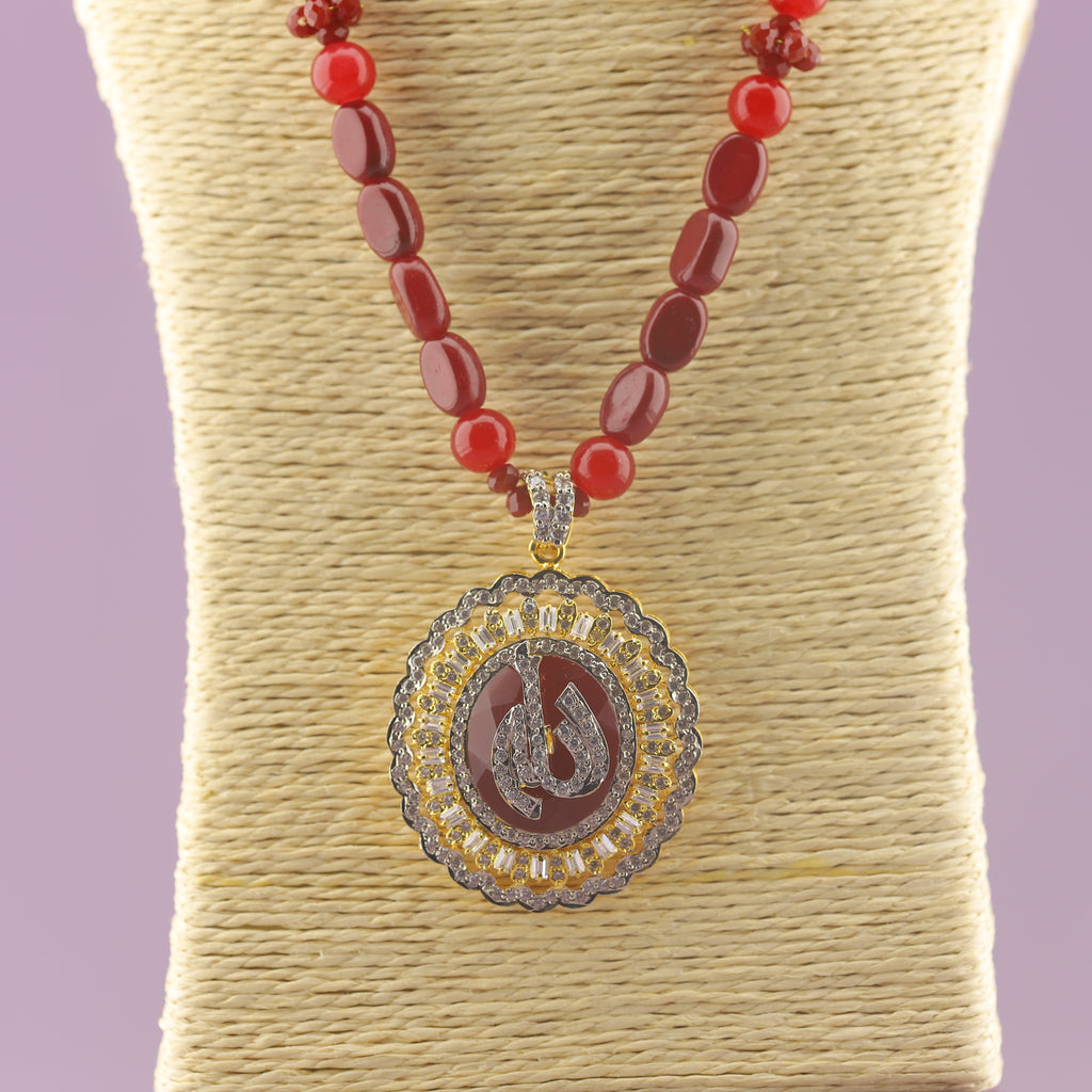 Ruby Calligraphy Pendant