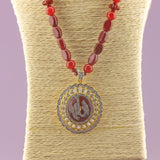 Ruby Calligraphy Pendant