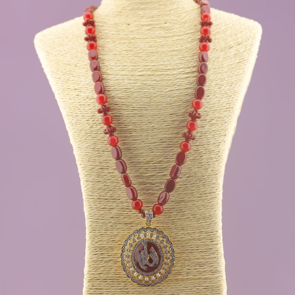 Ruby Calligraphy Pendant