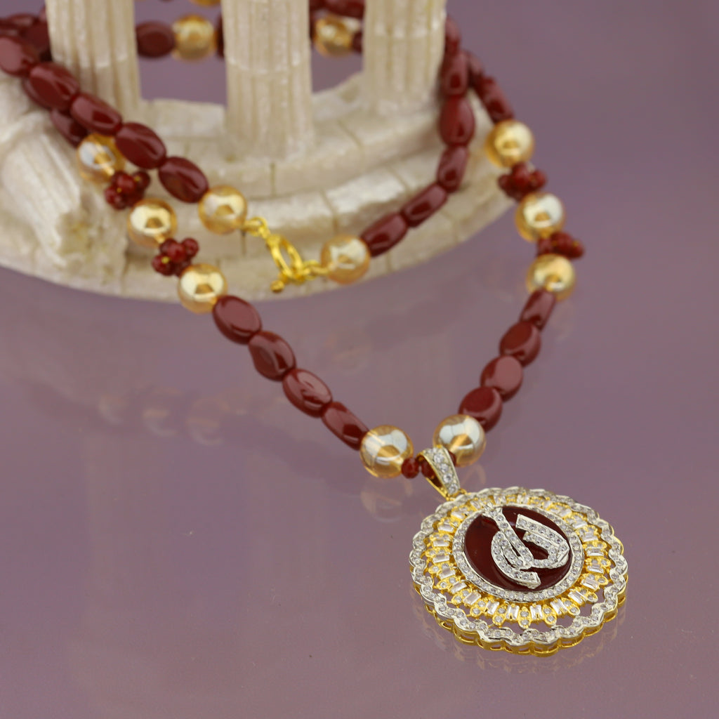 Ruby Calligraphy Pendant
