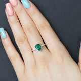 Pear Shape Emerald Ring
