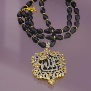 Onyx Calligraphy Pendant